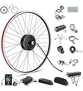 BAFANG Ebike Conversion Kit,48V 500W 750W Rear Hub Motor for 20"/26"/27.5"/700C Bike,Brushless Ge...