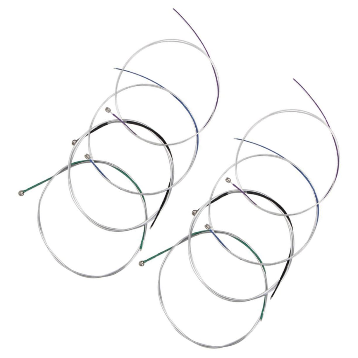 GOOHOCHY Violin Strings Universal Set 8pcs Full Set 0.26mm to 0.73mm Sizes for Tone Match