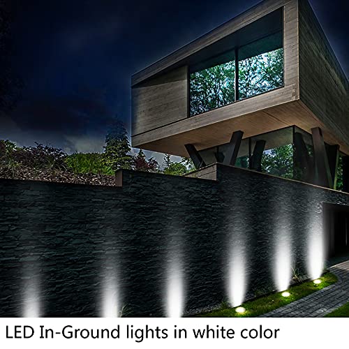 Gocuces Wire Well Lights Landscape Led In Ground Outdoor Indoor 5W,Line Voltage 110V 120V 277V Waterproof Garden Lamp,High Brightness White For Modern Patio,Pathway,Landscaping Lighting,Pack Of 4 #TOP6
