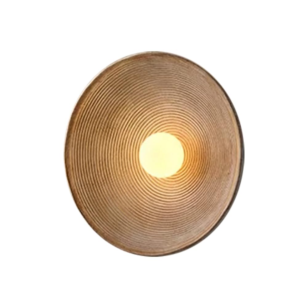 Lámpara de pared japonesa retro de resina para fondo de salón y dormitorio
