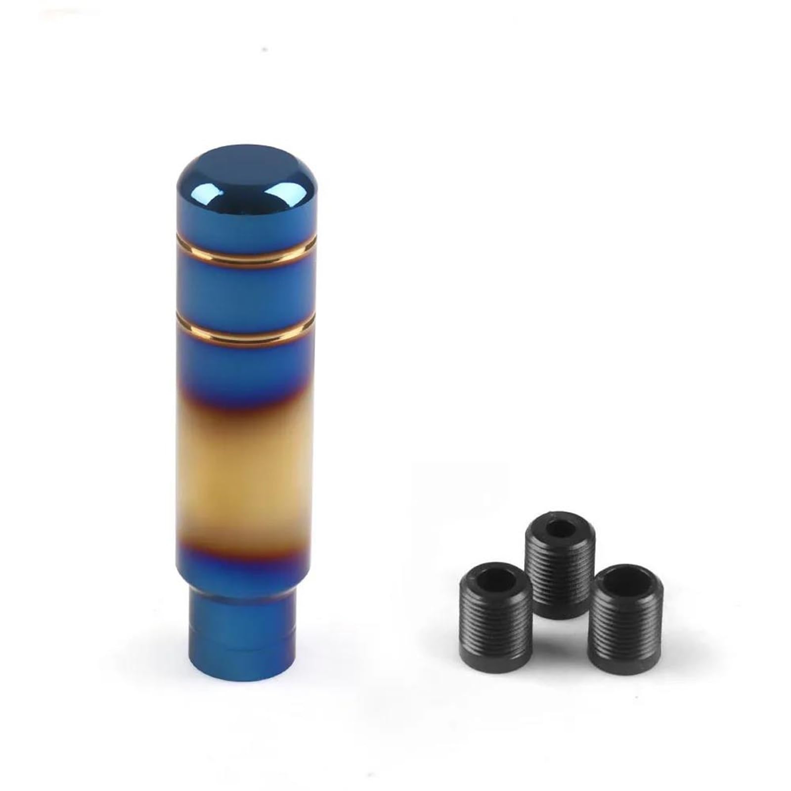 FSOZDBBPL Automotive Parts 90MM/130MM/180MM Universal Gear Shift Knob Manual Transmission Aluminum Shifter Lever Knob(130mm Bluing Gilding)