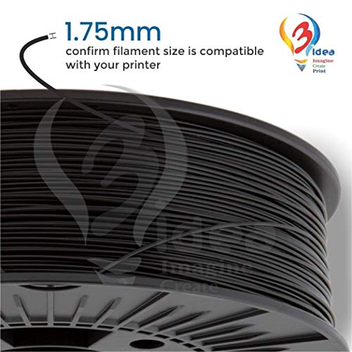 Image of 3idea Premium PLA 3D Filament 1.75mm (Black 500gm)