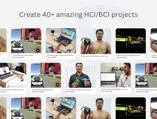 Image of DIY Neuroscience Kit Pro with (2025 Edition) | Your Neuroscience LAB in a Box | Record Signals from Your Body (EEG, ECG, EMG, EOG) | Make HCI & BCI Projects