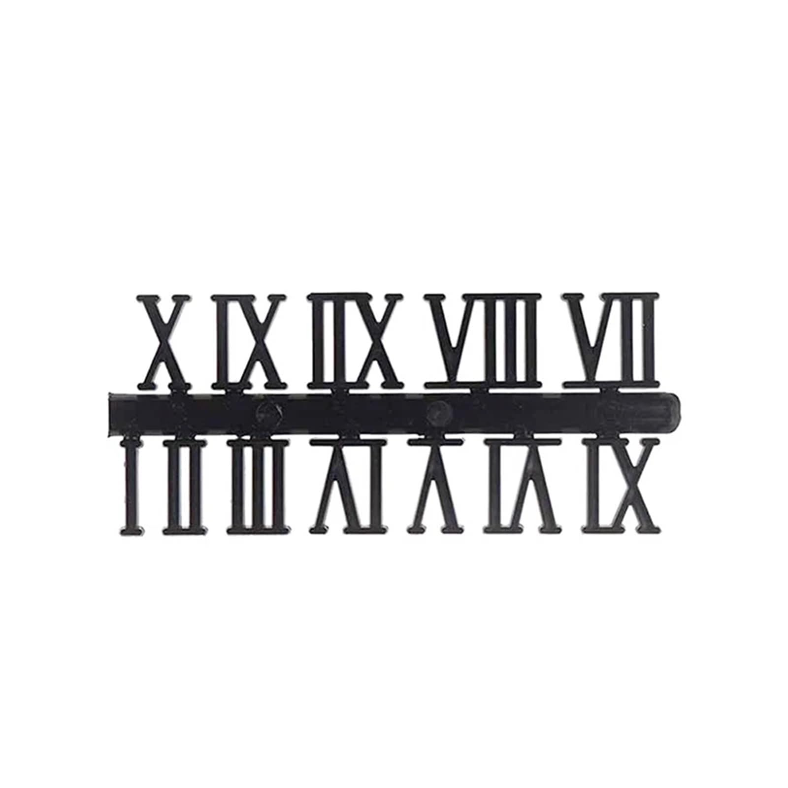 VFDVSWZSA Stylish wall clock, Replacement Numbers Removable Art Decal Sticker Home Decor(Black Roman Numerals)