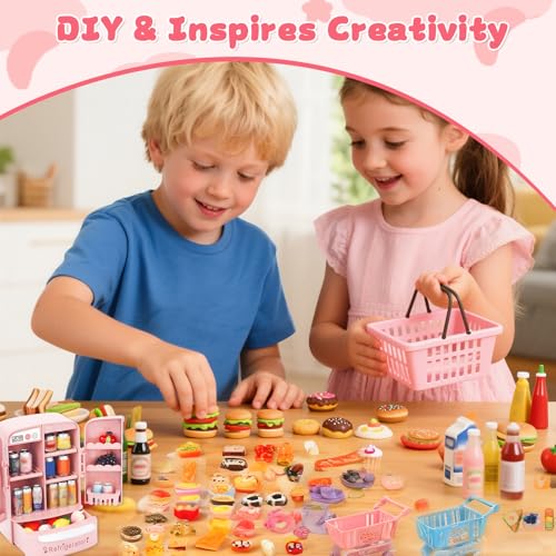 Mini cesta de la compra para juguetes y juegos de imitación infantiles 3