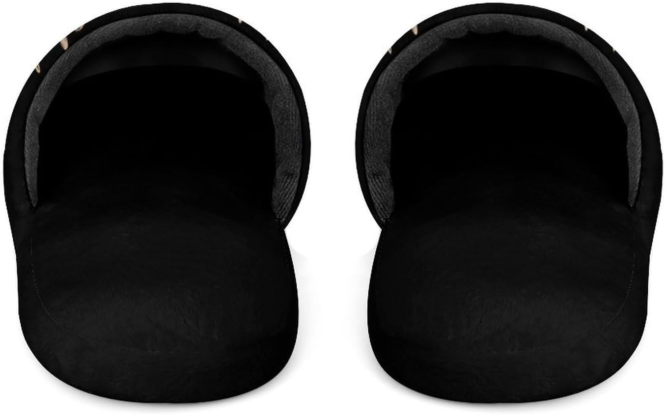 Moose Slippers for Men Warm Winter House Slipper Home Bedroom Shoes - Image 6