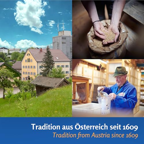 Leimüller Vogelfutter Wildvögel Ganzjährig 10kg (Classic) - Österreichisches Wildvogelfutter Ganzjahresfutter - Hochwertiges Streufutter Staubfrei & ohne Zusatzstoffe
