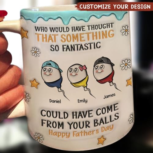 Taza personalizada 3D efecto inflado 11 oz miniatura 3