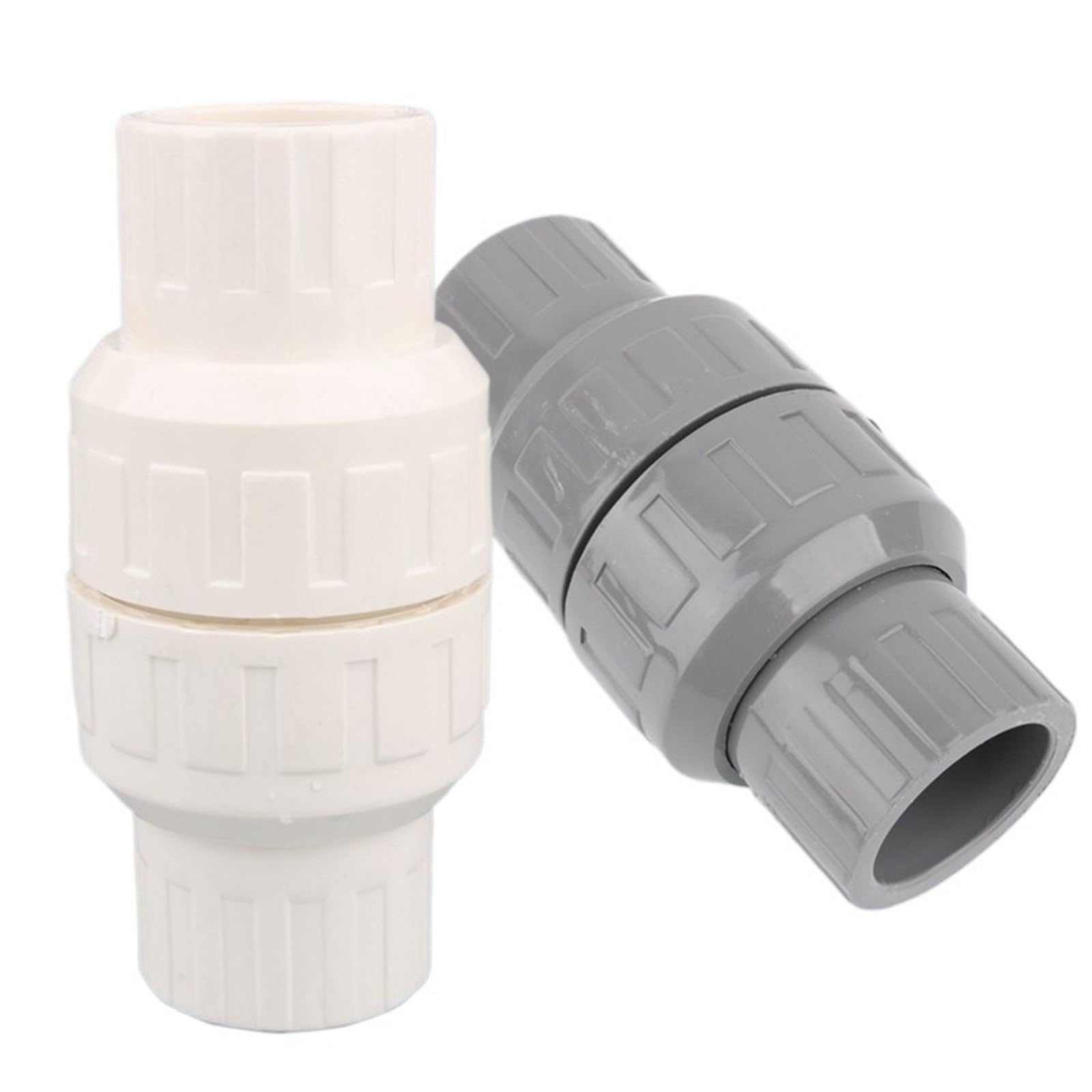 1pc Check Valve 1 Way No-Return Valve(20mm(with Spring),White)