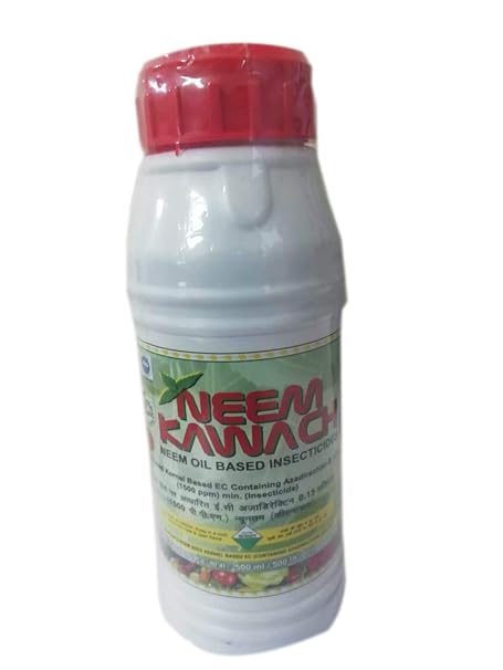 Neem Kawach Neem Oil Insecticide, Organic Fertilizer for Organic Farming (1500ppm) (500ml) TR Agro India