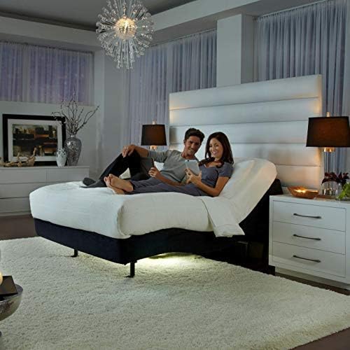 Prodigy Comfort Elite 2019 Split King (Individual Lumbar & Pillow-Tilt) + 12” Luxury Cool Gel Memory Foam Mattress by Sven & Son Leggett & Platt Adjustable Bed(2 Twin XL Power Base & 2 Mattress)