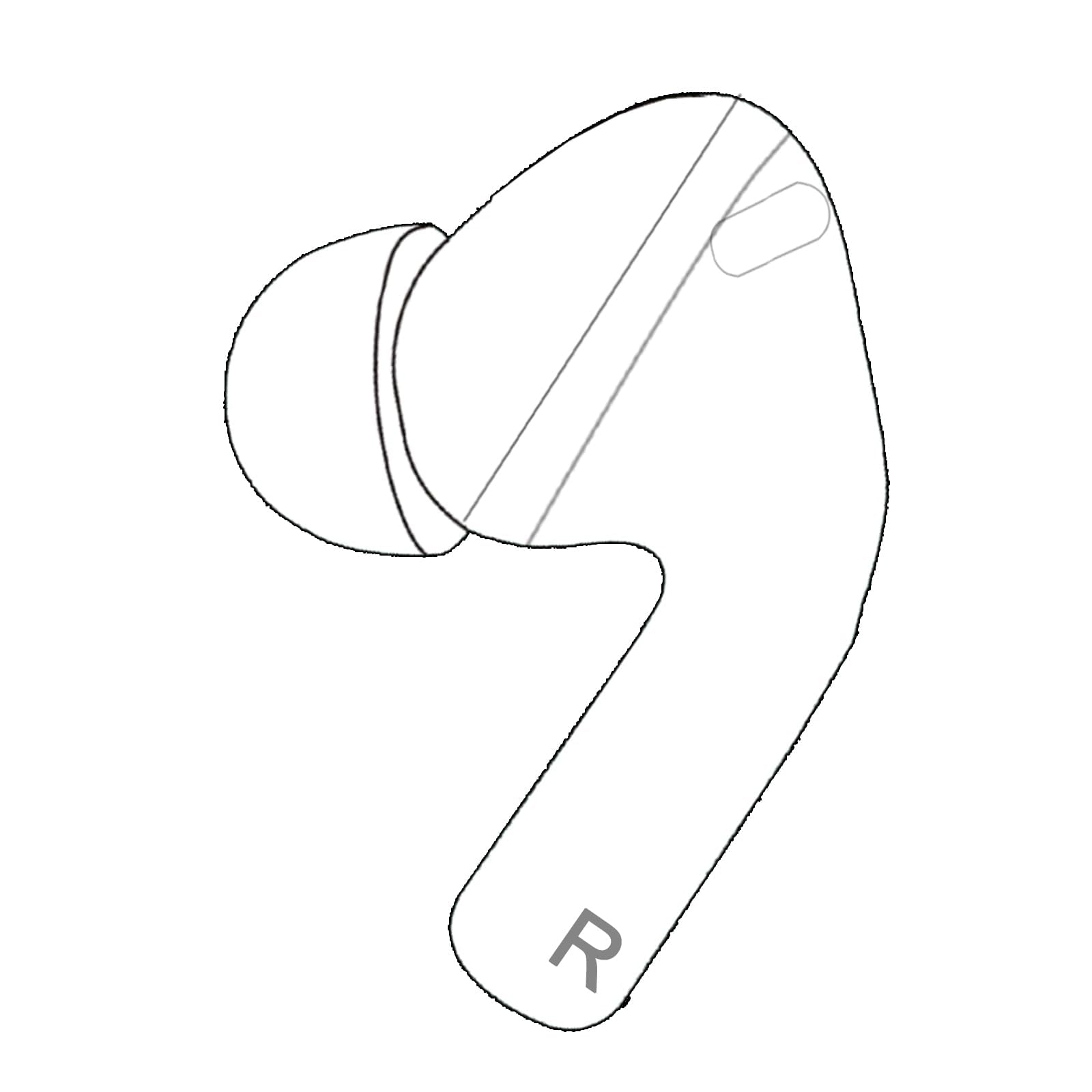 Photo 1 of Apple AirPods Pro 1st Gen Right Earbud (A2083)