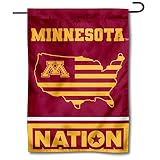 Minnesota Gophers Garden Flag with USA Stars and Stripes