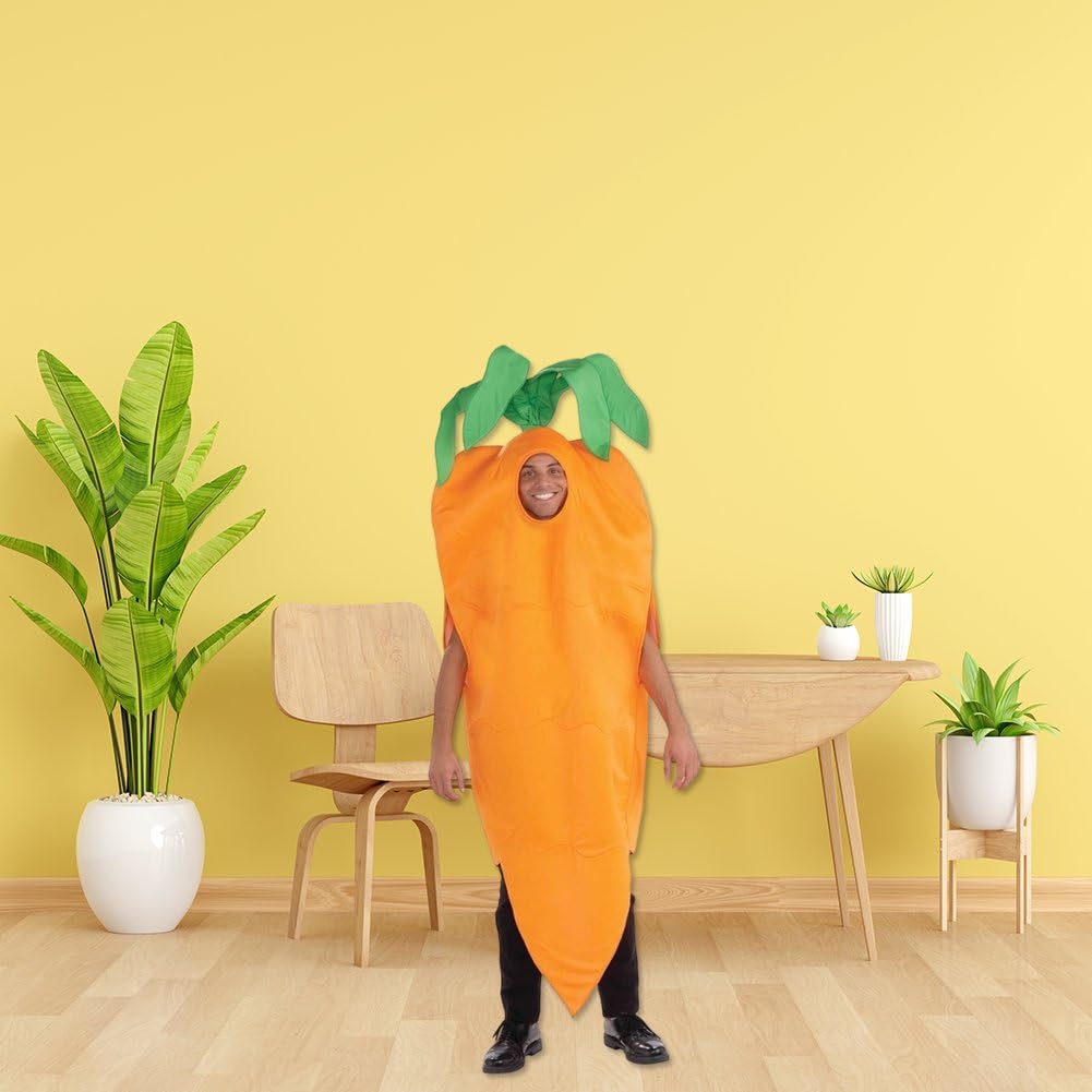 Kostium marchewki dla dorosłych, zabawny kostium warzywny, cosplay, fantazyjny strój na Halloween, imprezę, cosplay