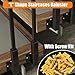 Low/High Baluster, Modern L Shape Balustrade Post Black Gold White Guardrail Columns, Indoor Attic Staircase Spindles, with Square Tube & Top Bottom Bracket Mount(1 pc Black,110cm/43.3in/3.6ft)