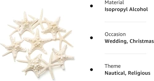 Miniatura 8 de gopiter 12 piezas de estrellas de mar  Decoración de estrellas de mar de 2.5 a 6 pulgadas  Conchas naturales de estrella de mar a granel perfectas