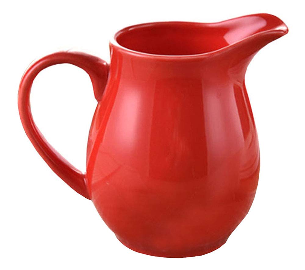 Buy FUYU Ceramic Colorful Creamer with Handle, Coffee Milk Creamer