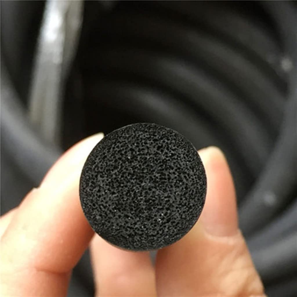Tira de Sellado de Espuma de Silicona, Tira de Sellado Espuma Silicona, Junta tórica Redonda, cordón línea, Amortiguador Moldeado, diámetro 3-10mm | 20m,Dia 6mm
