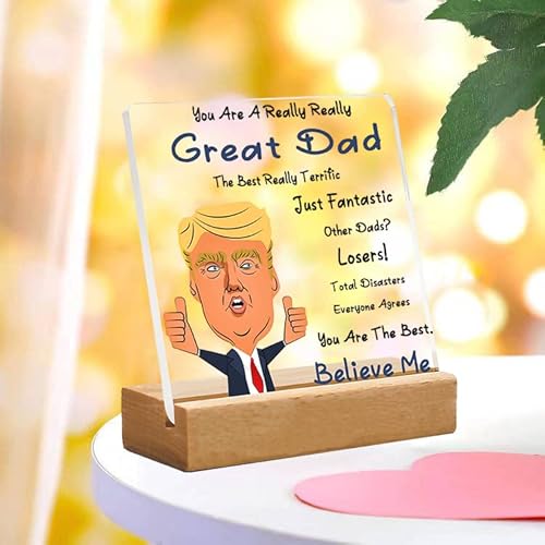 Dad Gifts - Fathers Day Gift - Birthday Gifts For Dad - Funny Gift For Dad And Father-In-Law,You Are A Really Really Great Dad For Desk Decorative Sign Keepsake For Home Office #TOP1