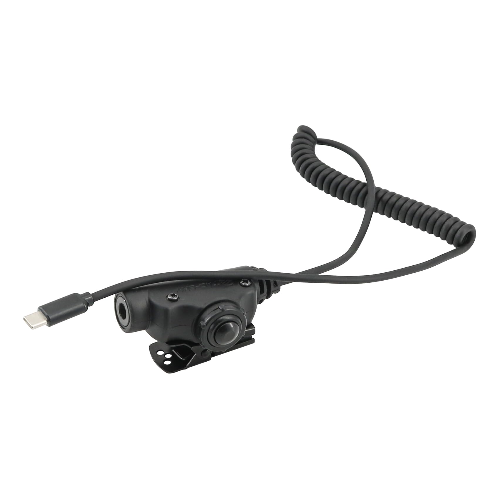 Adapter U94 V2 PTT do wtyczki Tepy-C Taktyczny zestaw słuchawkowy akcesoria kompatybilne z telefonami iPhone 17 16 15 / Samsung Galaxy S8 S9 S10 S20 Plus (C0034BK-MILIT)