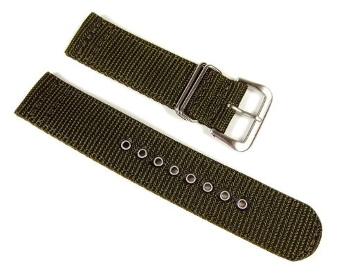 Preisvergleich Produktbild Citizen Uhrenarmband Nylon Band 21mm Olive-grün für BM6831