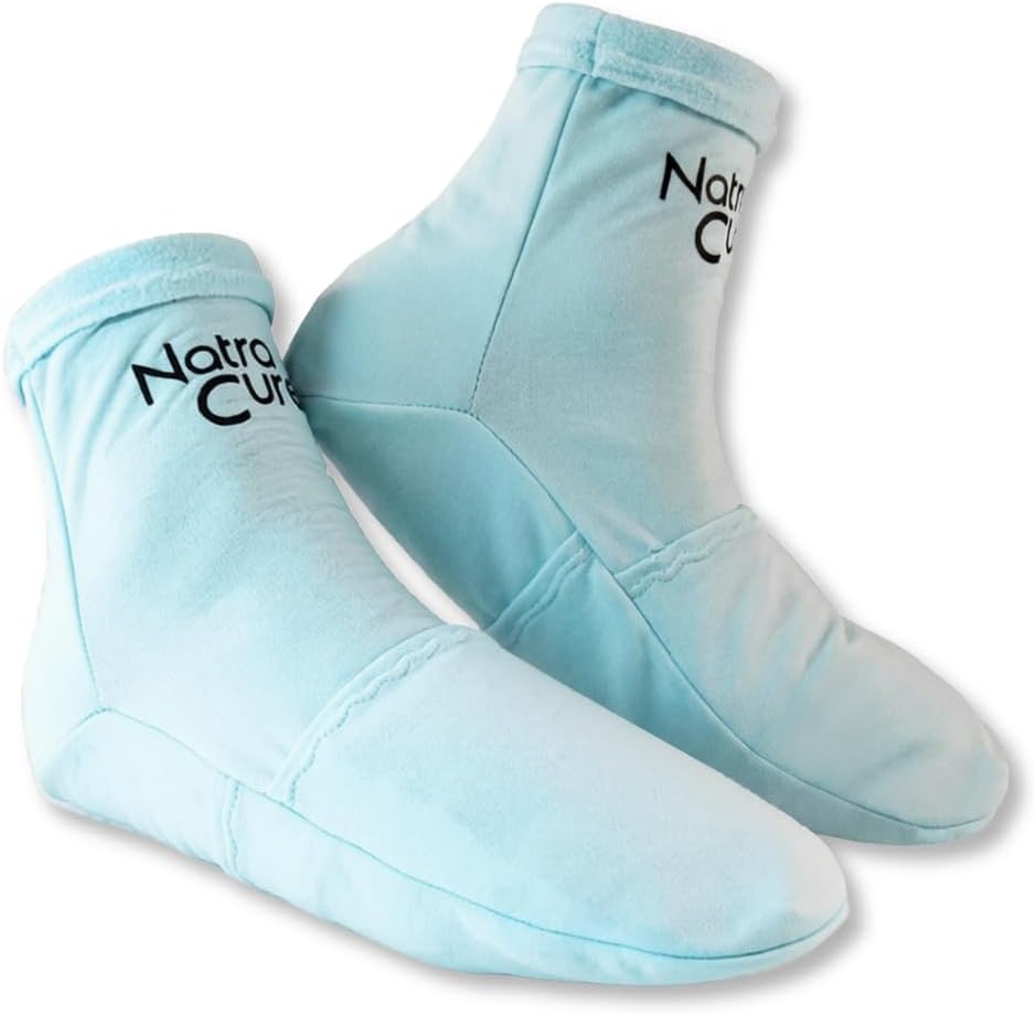 NatraCure Cold Therapy Socks - Gel Ice Treatment for Feet, Heels, Swelling, Arch Pain - (Size: Small/Medium)