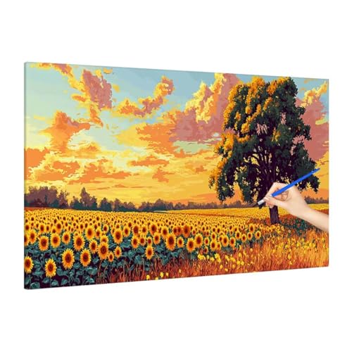G i yCgoCio[ H hG DIY lp Paint by Numbers for Adults Ǐ z[ ItBX t[Ȃ A[gG H| S l q 蕨 180x80cm A-19
