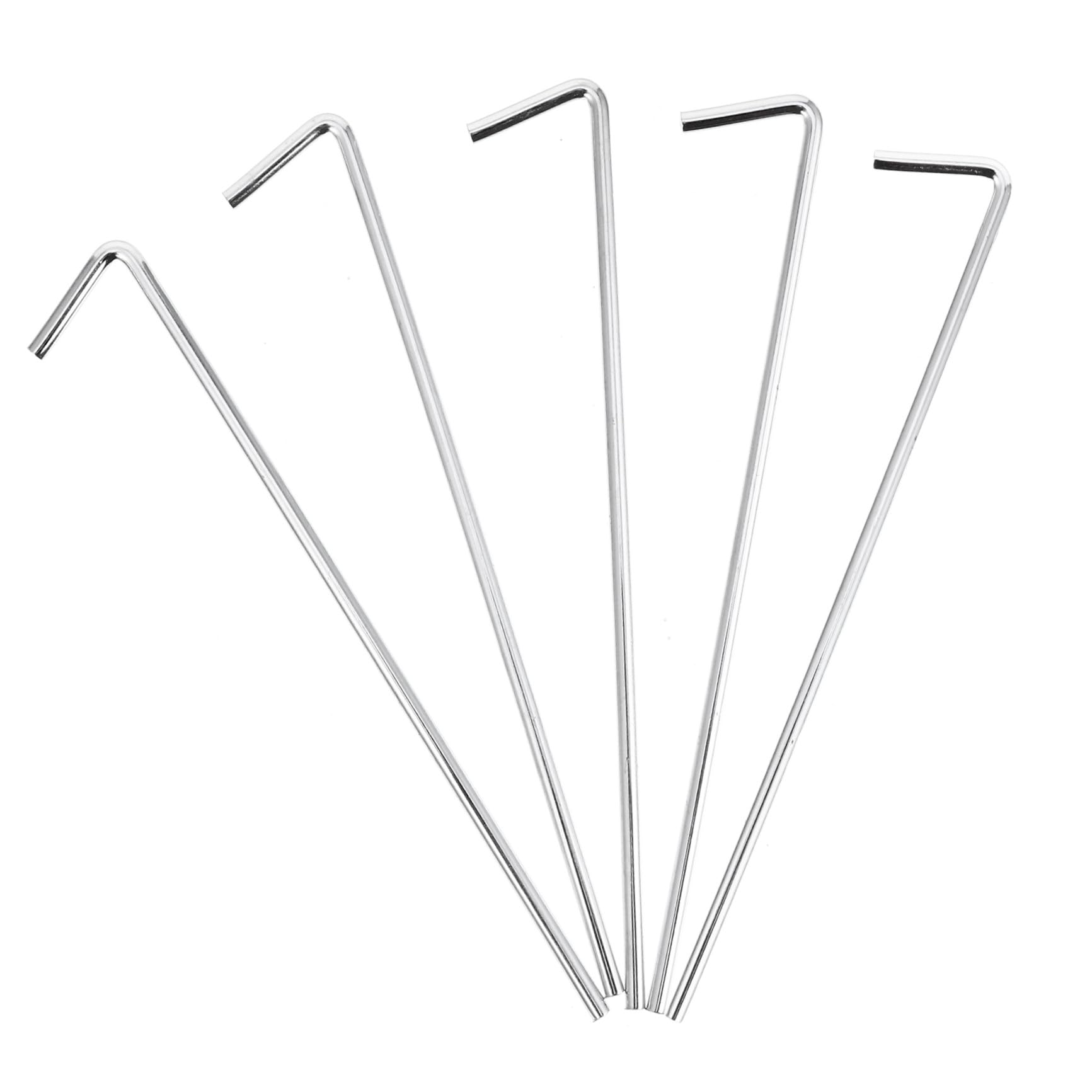 Estacas de tienda Mikikit clavos de suelo duraderos para fijar toldos resistentes 20u