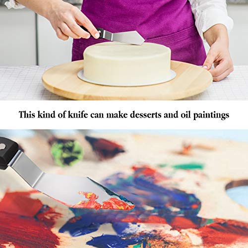 image for Honoson 5 Pieces Large Painting Knife Set Pallet Knife Set Scraper Sta