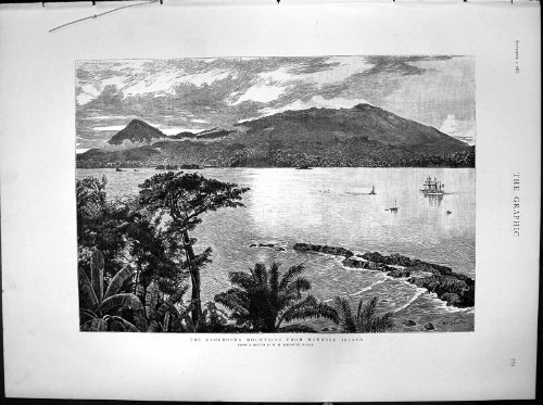 Old-print Stampa Antica delle Montagne di