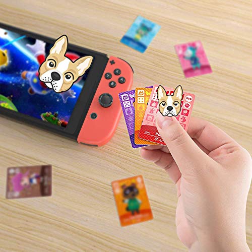 24 Pcs ACNH NFC Tags Game Cards for Amiibo New Horizons, Compatible with Nintendo Switch/Lite/Wii U/New 3DS with Case