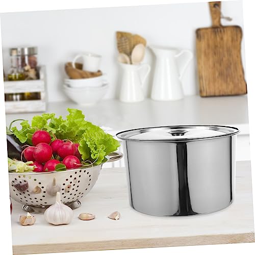 Set de bowl grande de acero inoxidable con tapa miniatura 2