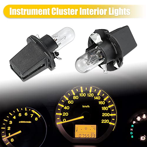 X AUTOHAUX 5 piezas luz tableros T5 12V 1.2W amarilla miniatura 4