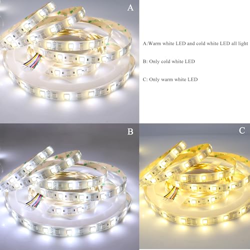 Tira LED RGBCCT Flexible 5 metros 360 LEDs IP65 miniatura 7