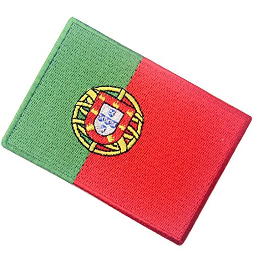 Portugal Flag Embroidered Emblem Portuguese Iron On Sew On National Patch
