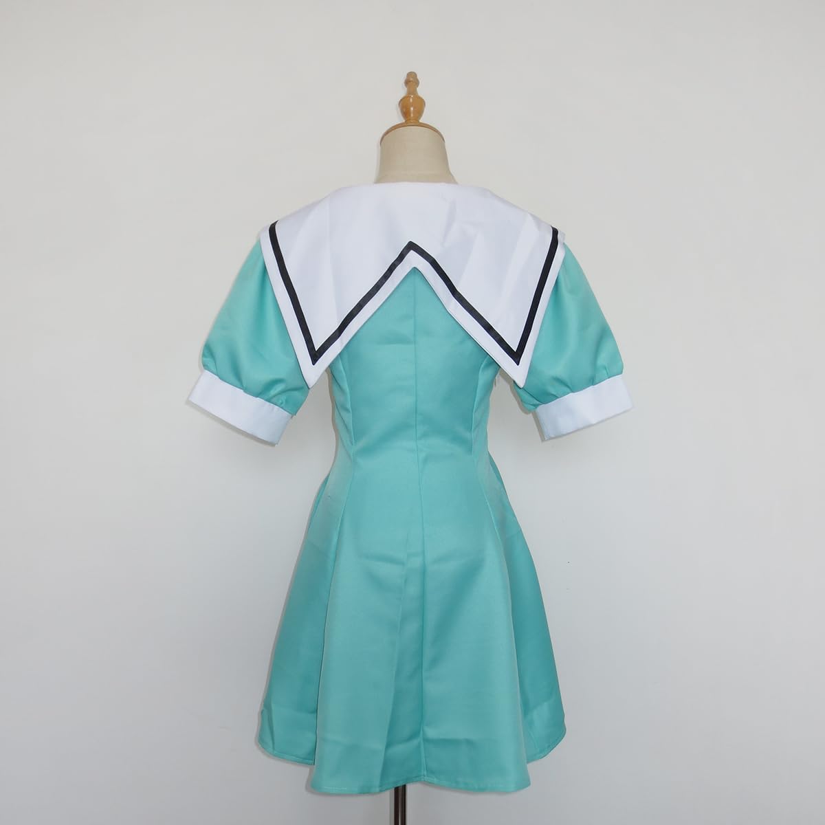 Green Sailor-Style Short Sleeve Dress