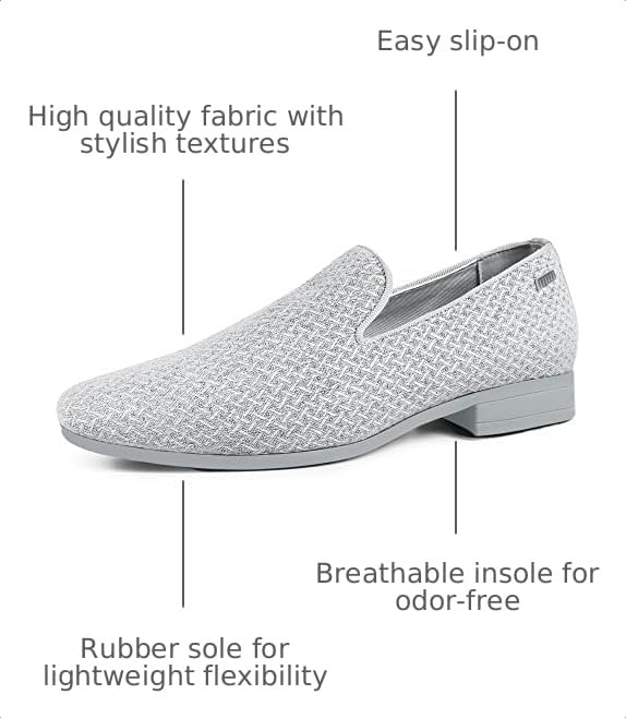 Image of ALLY UNION MAKE FORCE Mens Loafers Dress Slip on Party Wedding Penny Smoking Shoes