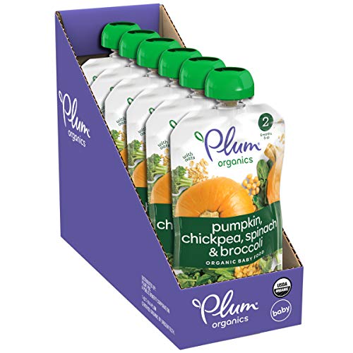 Plum Organics Baby Stage 2 Food, Hearty Veggie, Pumpkin, Spinach, Chickpea And Broccoli, 3.5 Ounce (Pack Of 6) #TOP20
