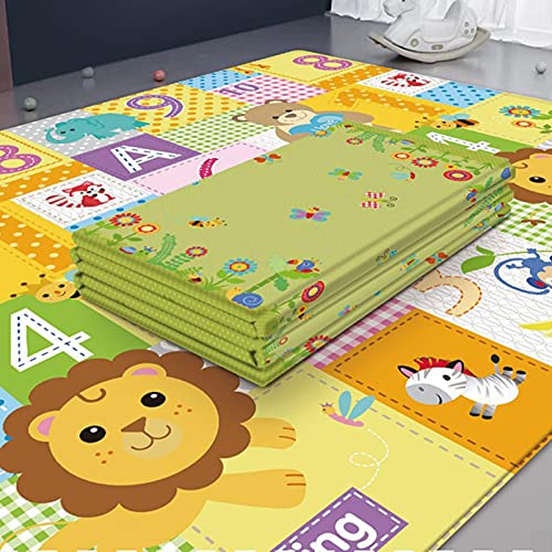 Cirdora Kruipmat baby speelmat baby speelmat baby mat veilig waterdicht opvouwbare kinderen kruipmat 170 x 99 x 10 cm - Afbeelding 7