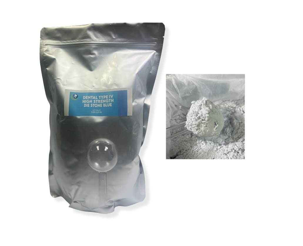 5 LB. Dental Lab Stone Type IV High Strength Blue Die