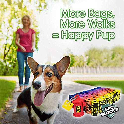 Bags On Board Dog Poop Bags | Strong, Leak Proof Dog Waste Bags | 9 X14 Inches, 600 Assorted Color Bags #TOP7