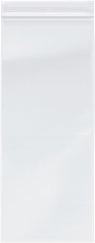 Bolsas Plymor de plástico, con cierre, reutilizables, 2 mil, paquete de 500 unidades