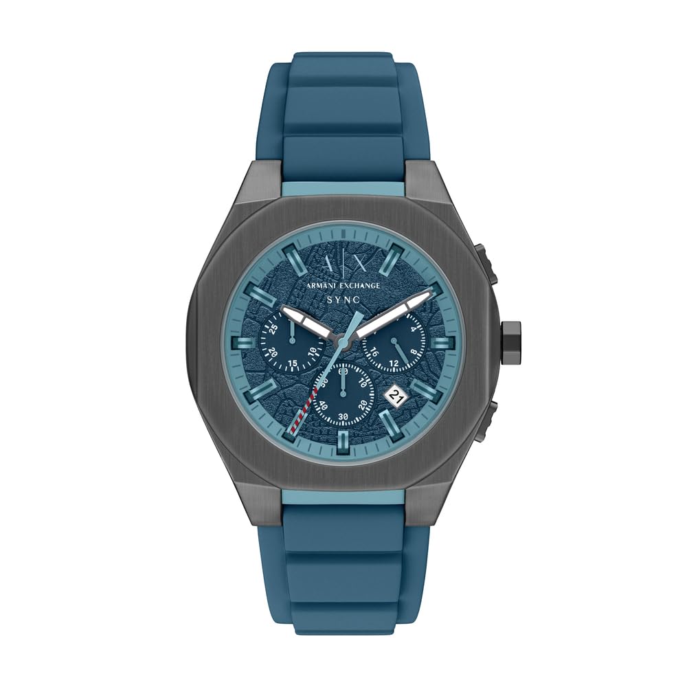 Armani Exchange Men's 44MM Gun-Metal Stainless Steel Watch, AX4291