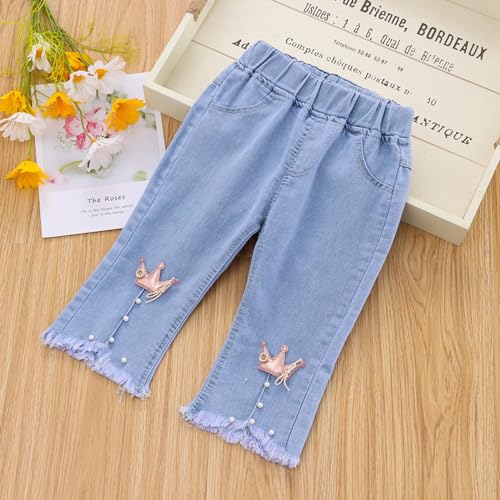 Kids Softball Leggings Pants Toddler Kid Pants Jeans Soft Elastic Waist Denim Pants Pants Size 12 Girls3
