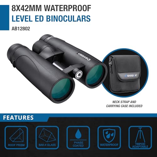 BARSKA binocular 8x42 negro impermeable miniatura 3