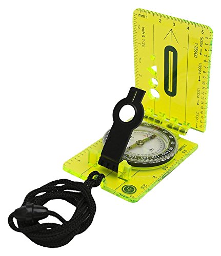 Brújula Hi-Vis Lensatic con diseño compacto plegable para senderismo, mochilero y supervivencia al aire libre miniatura 4