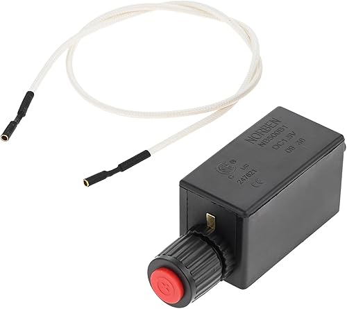 Hicello Generador de chispas electrónico con botón de encendido con alambre de 20 pulgadas (19.685 in) de repuesto para calentadores de patio