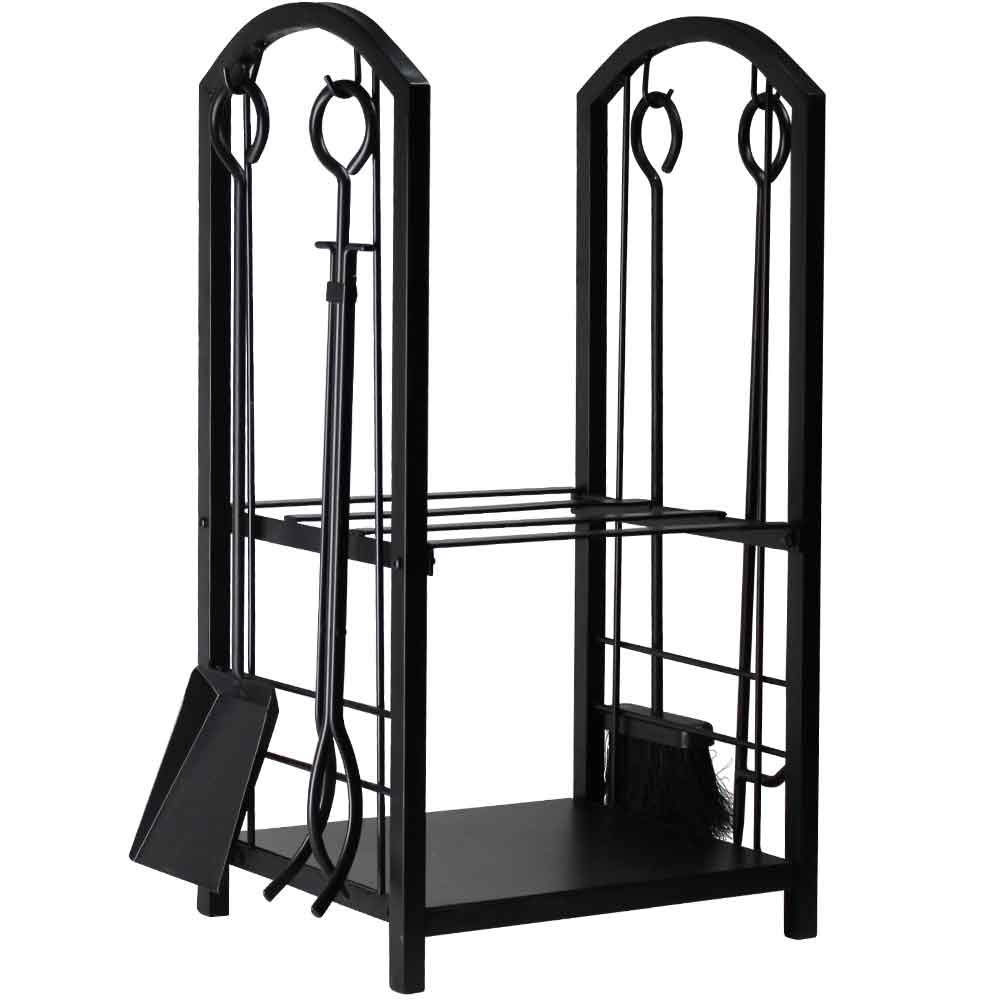 Amagabeli Firewood Rack Fireplace Tool Rack Indoor Wood Holders
