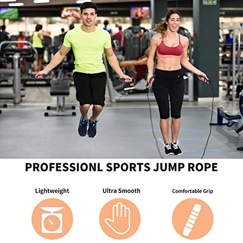 image for SHSF Speed Jump Rope Tangle-Free with Ball Bearings Rapid Cable and 6�