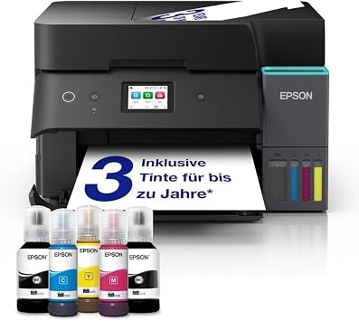 EcoTank ET-4950 A4 Multifunction Printer with Wi-Fi & AirPrint Ink Tank, Auto Document Feeder, Duplex Printing, Scan, Copy & Fax, Up to 3 Years Ink